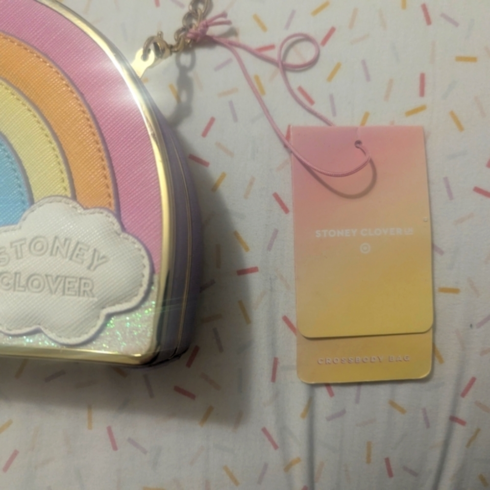Stoney Clover Lane Pastel Rainbow Crossbody Bag - Picture 4 of 4